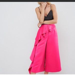 ASOS pants with frill side